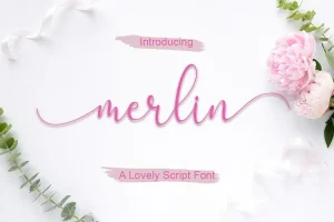 Merlin Script Font