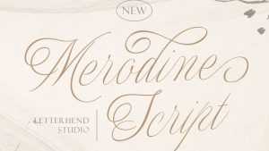 Merodine Script Font › Fontesk