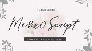 Merrxi Script Font › Fontesk
