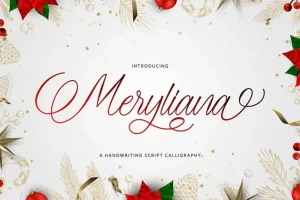 Meryliana Calligraphy Font