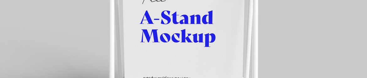 Metal A-stand mockup