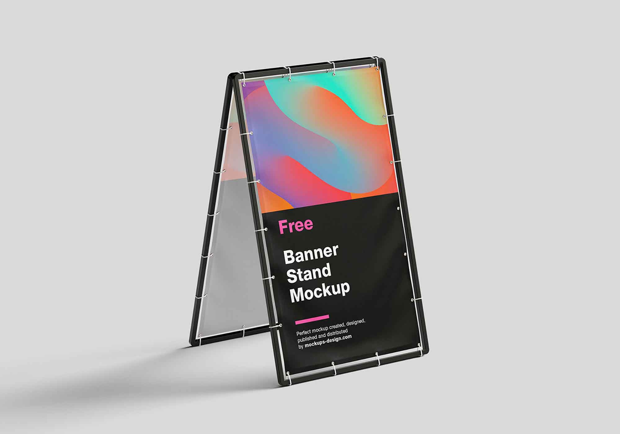 Metal Banner Stand Mockup