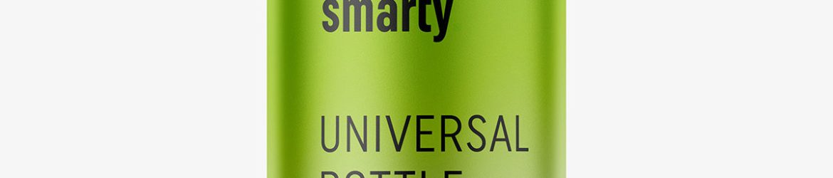 Metal bottle mockup
