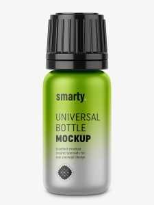 Metal bottle mockup