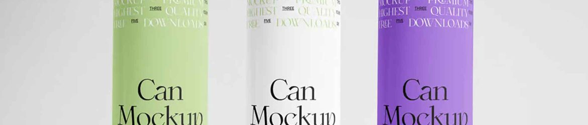 Metal Can Mockups