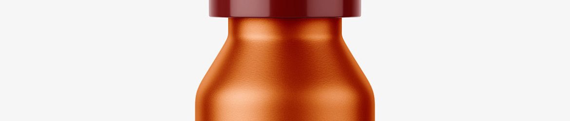 Metal nasal bottle mockup