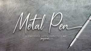 Metal Pen Script Font › Fontesk