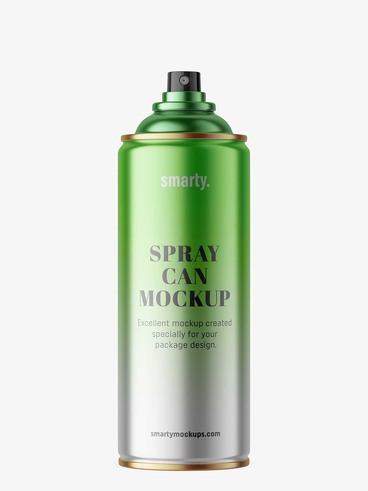 Metallic aerosol can mockup
