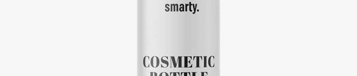 Metallic airless bottle mockup / 50 ml