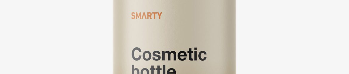 Metallic bottle with pump dispenser mockup Metallic bottle with pump dispenser mockup