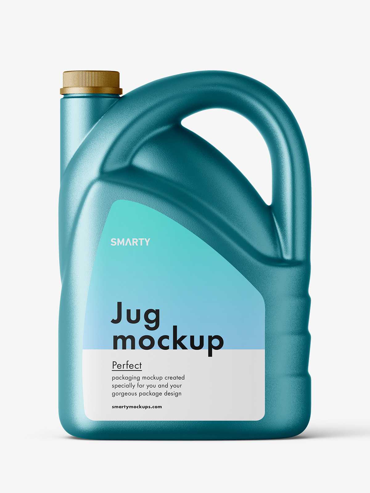 Metallic jug mockup