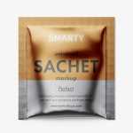 Metallic sachet mockup - Free PSD Download Metallic sachet mockup