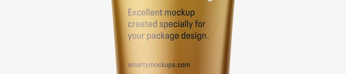 Metallic / satin tube mockup / fi35 - 120 mm