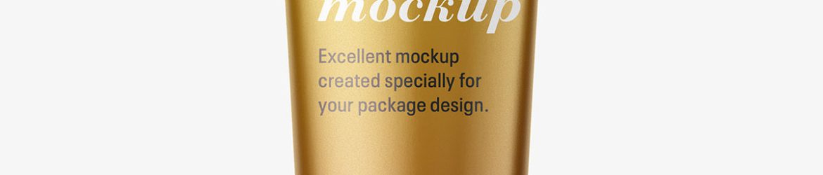 Metallic / satin tube mockup / fi35 - 150 mm