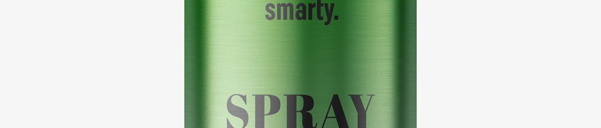Metallic spray mockup