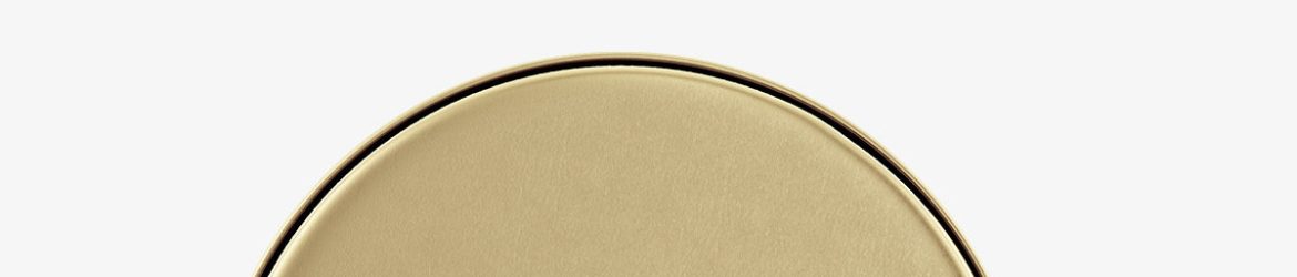 Metallic tin cream jar mockup / top and front view