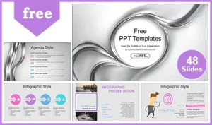 Metallic Vision PowerPoint Templates