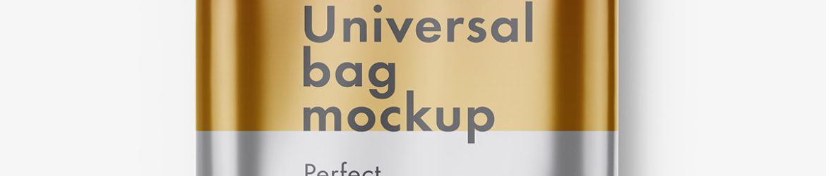 Metallic wipes pack mockup