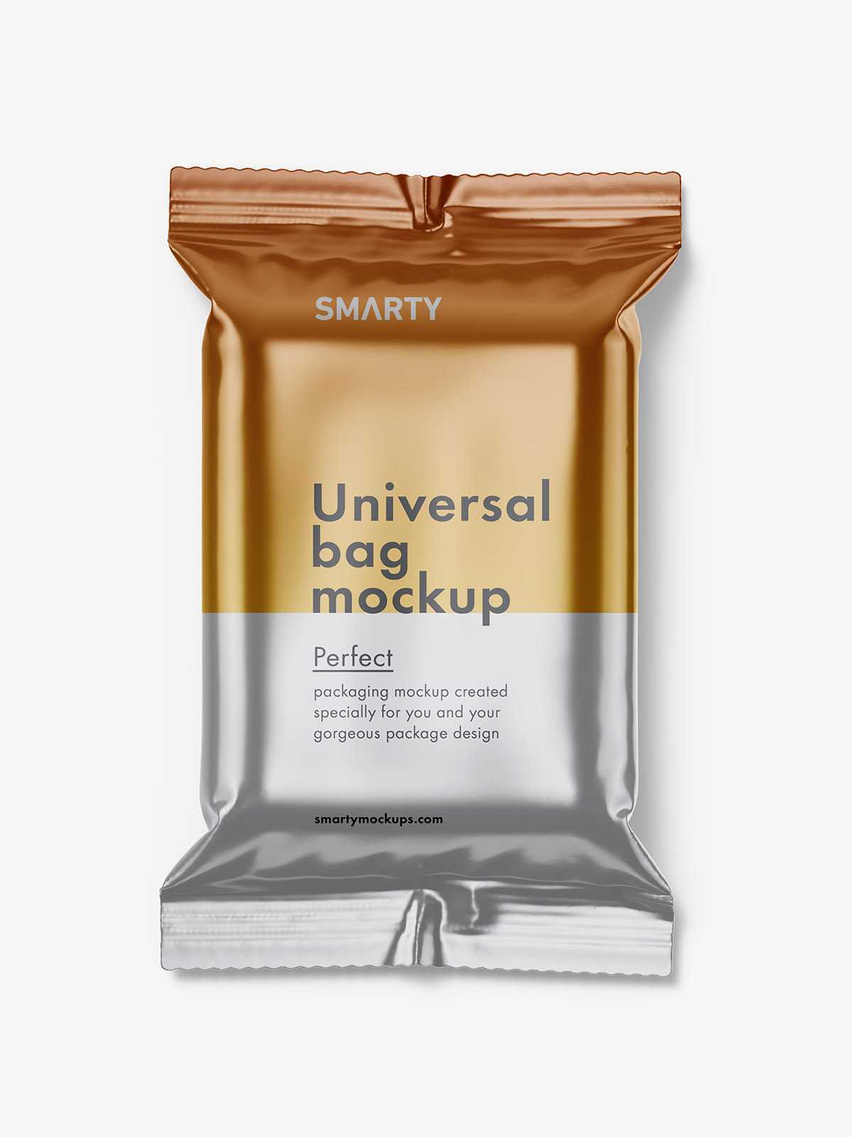 Metallic wipes pack mockup