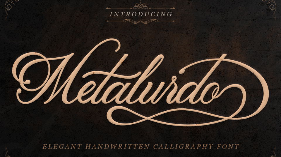 Metalurdo Script Font › Fontesk