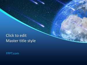 Meteor Shower PowerPoint Template