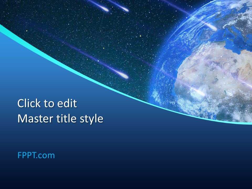 Meteor Shower PowerPoint Template