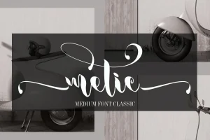 Metic Calligraphy Font