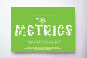 Metrics Display Font