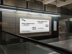 Metro Framed Poster Mockup