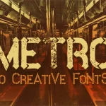 Metro Grunge Font - Fonte Grátis Metro Grunge Font