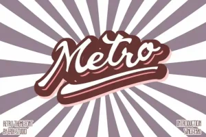 Metro Script Font