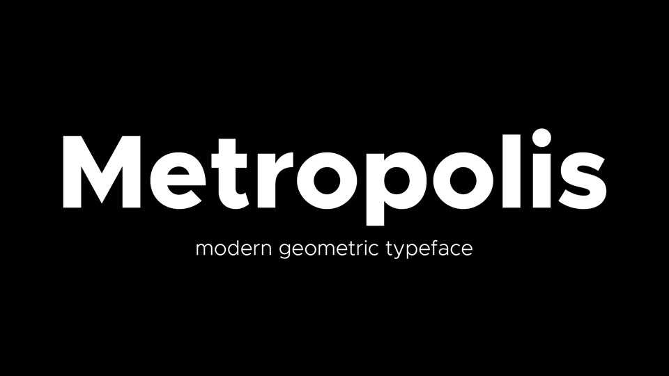 Metropolis Font Family › Fontesk
