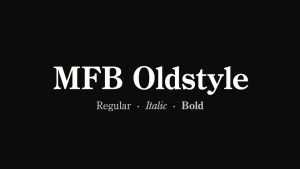 MFB Oldstyle Font Family › Fontesk