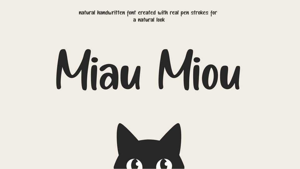 Miau Miou Font › Fontesk