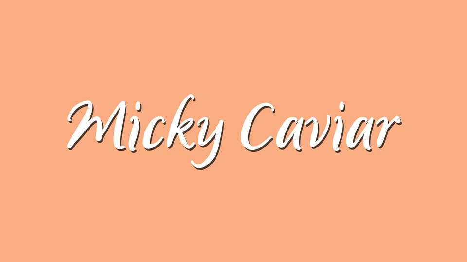 Micky Caviar Font › Fontesk