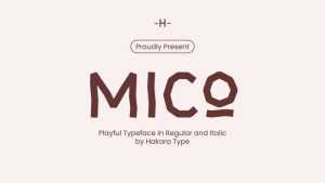 Mico Font › Fontesk