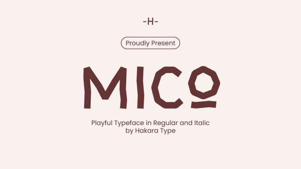 Mico Font › Fontesk