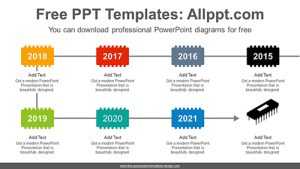 Microchip Silhouette PowerPoint Diagram