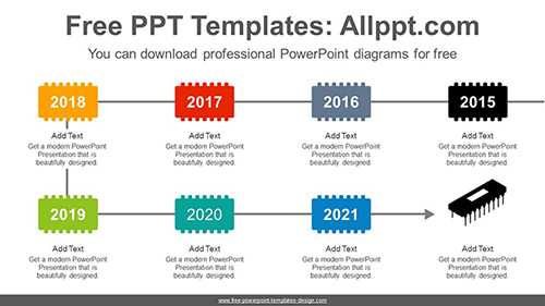 Microchip Silhouette PowerPoint Diagram