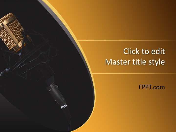 Microphone PowerPoint Template