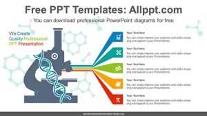 Microscope Banner PowerPoint Diagram