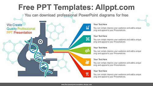 Microscope Banner PowerPoint Diagram