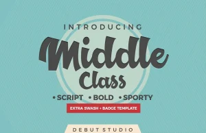 Middle Class Script Font