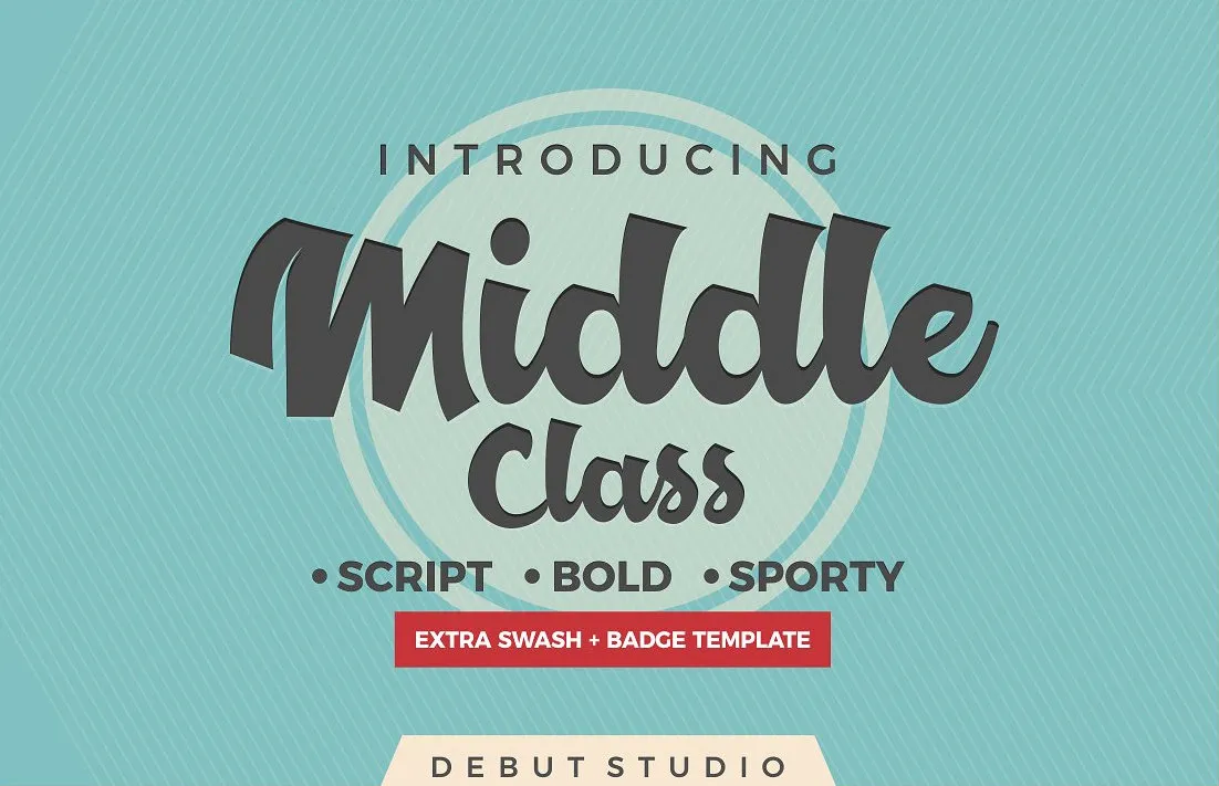 Middle Class Script Font