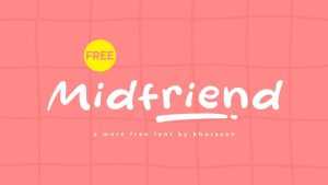 Midfriend Font › Fontesk