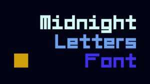 Midnight Letters Font › Fontesk
