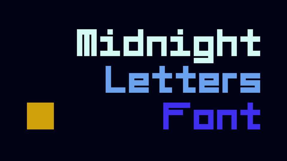 Midnight Letters Font › Fontesk