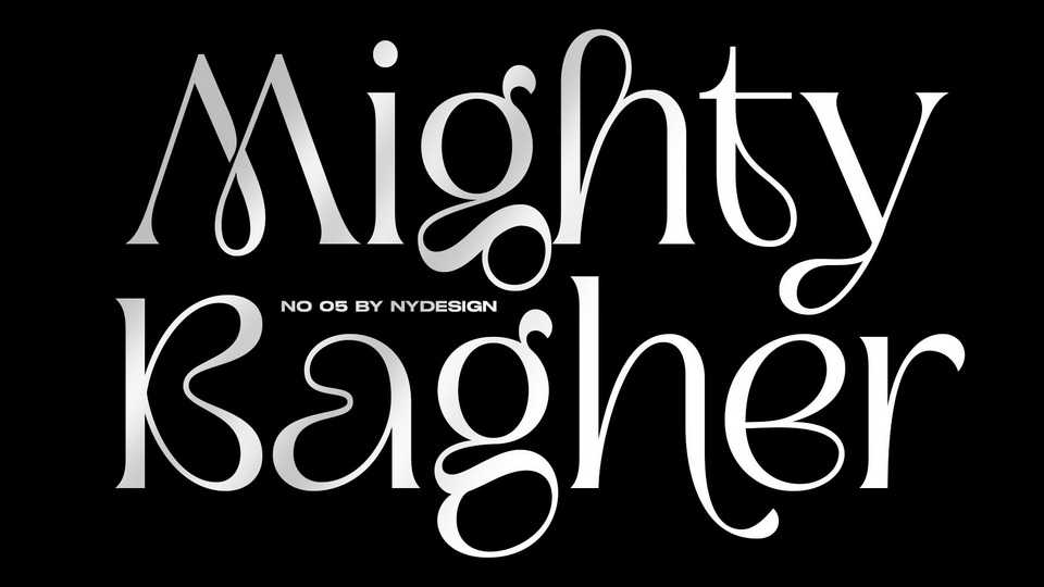 Mighty Bagher Font › Fontesk