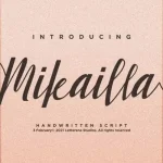 Mikailla Calligraphy Font