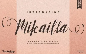 Mikailla Calligraphy Font
